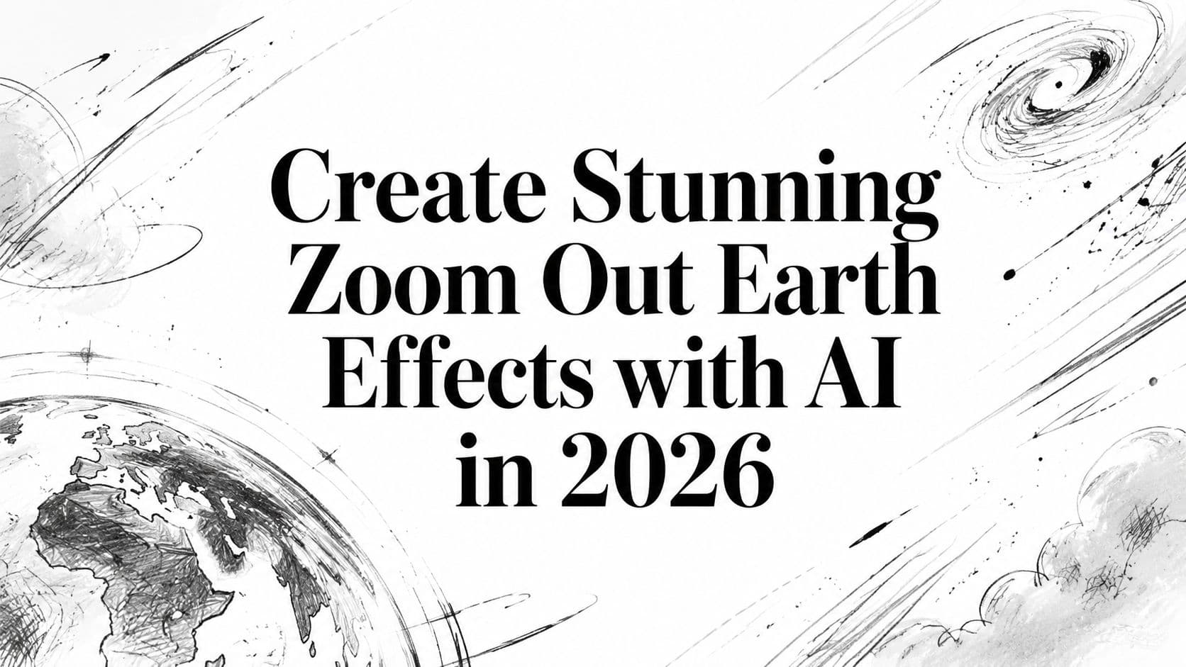 2026年用AI制作震撼的地球拉远视频效果